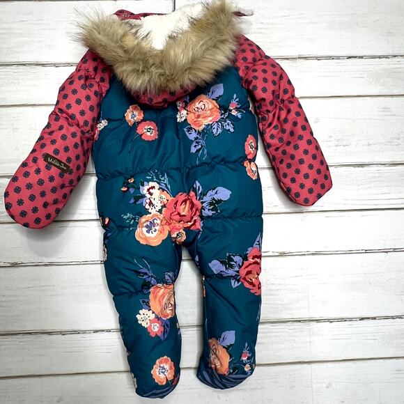 Matilda Jane Snowsuit Floral Blue Pink Size 6-12 months - Picture 3 of 8